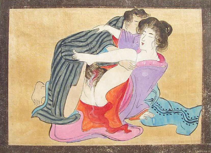 Japanese Shunga Art 9 - Paintings on Silk #6494192