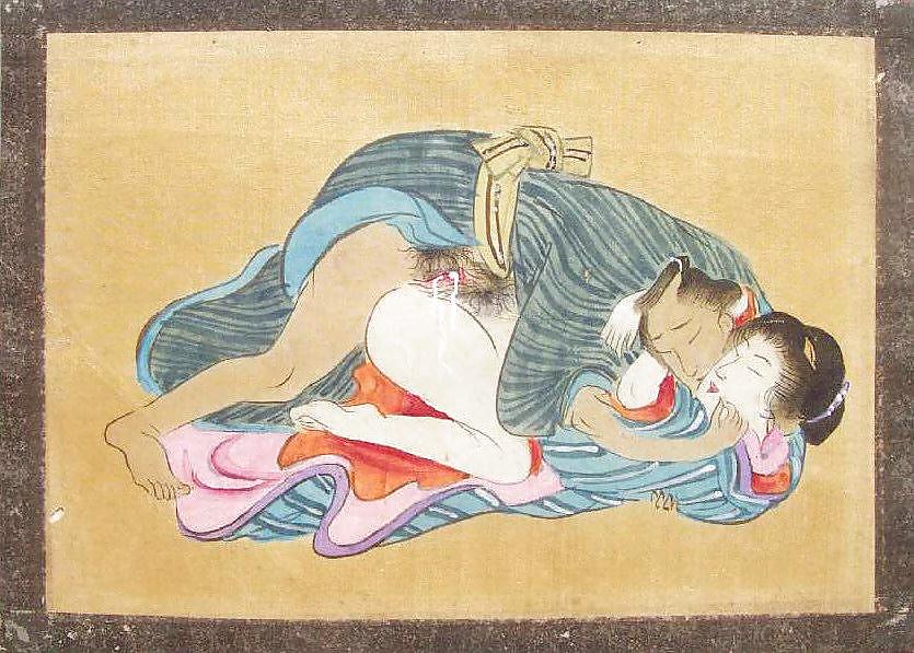 Arte giapponese shunga 9 - dipinti su seta
 #6494207