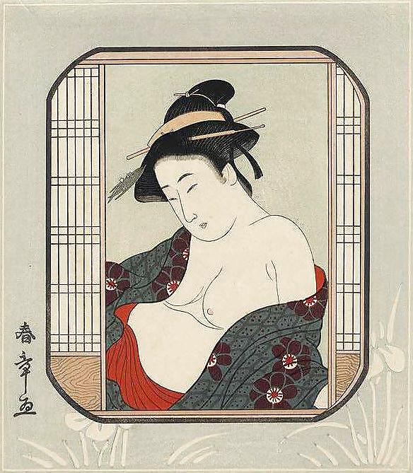 Arte giapponese shunga 9 - dipinti su seta
 #6494217
