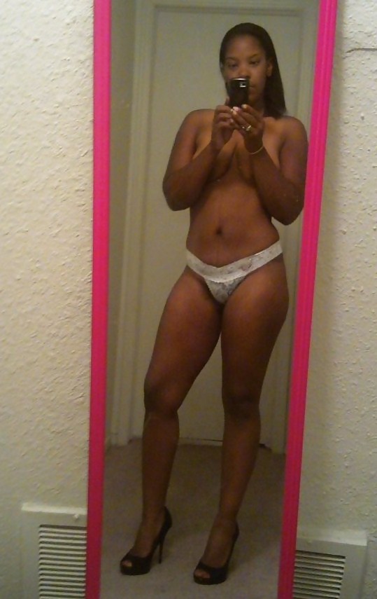 Tall Brownskin Chick posing for boyfriend #9284267