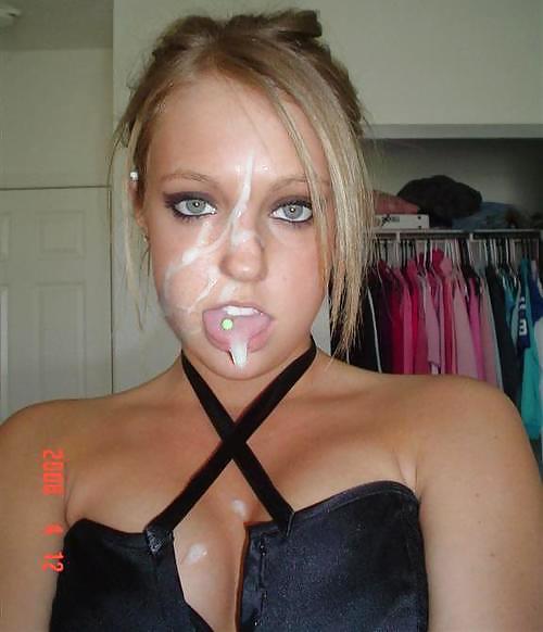 Cute girls with cum facials #14425152