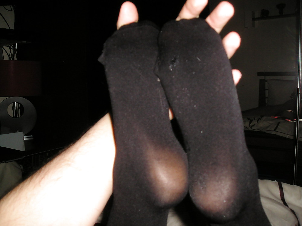 Black knee high socks stockings #19288404