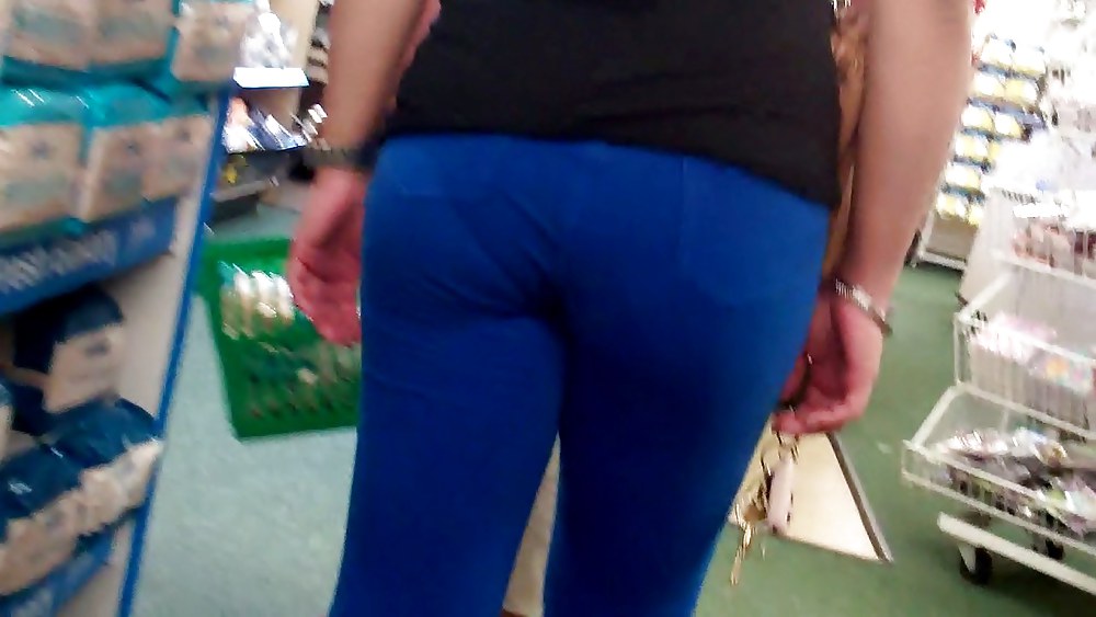 Butts & Ass in blue jeans looking tight #5922268