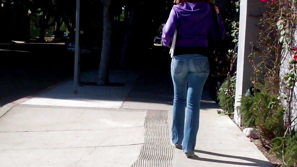 Butts & Ass in blue jeans looking tight #5922280