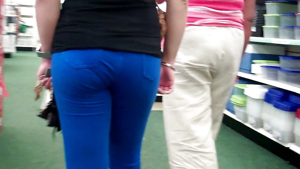 Butts & Ass in blue jeans looking tight #5922346