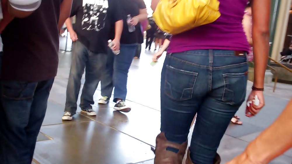 Butts & Ass in blue jeans looking tight #5922798