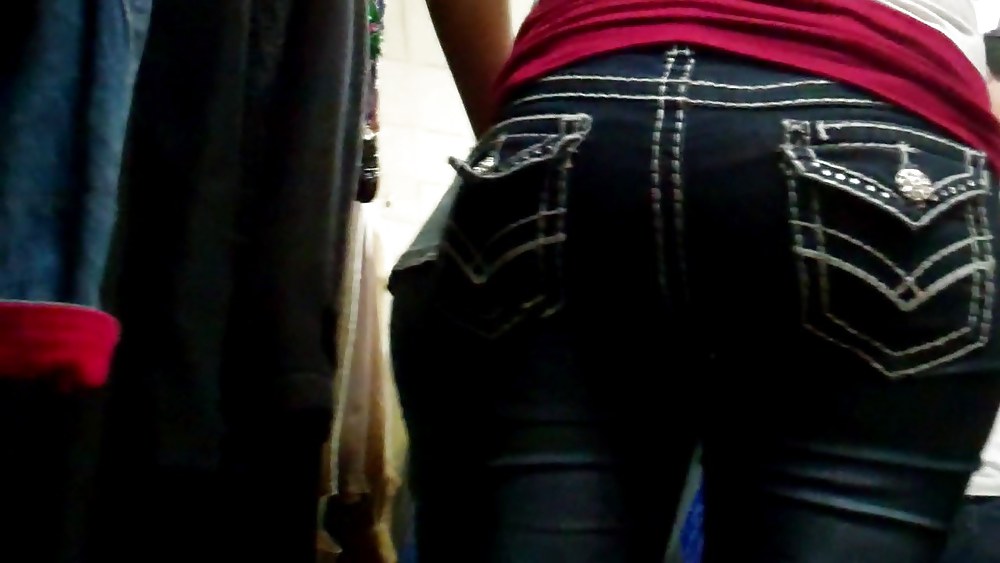 Butts & Ass in blue jeans looking tight #5922856