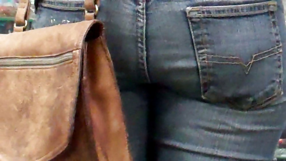 Butts & Ass in blue jeans looking tight #5923180