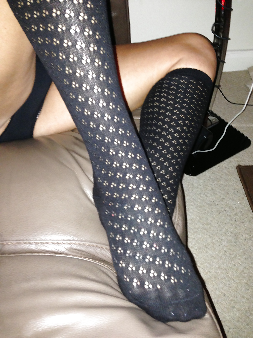 Jayne in sexy knee high socks b4 sally69 cam fun #16795356