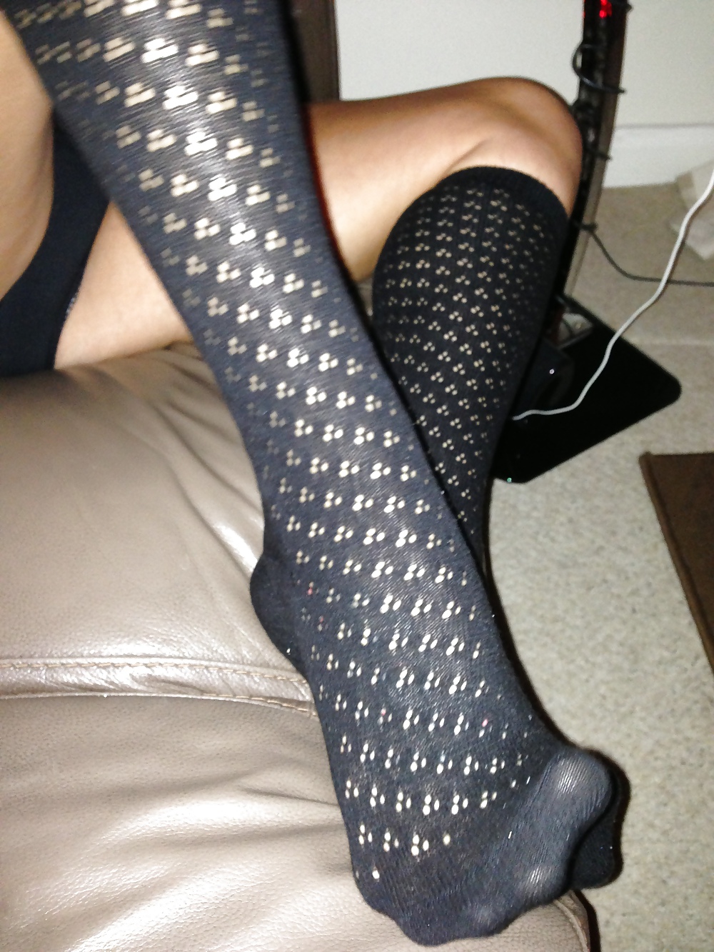 Jayne in sexy knee high socks b4 sally69 cam fun #16795363
