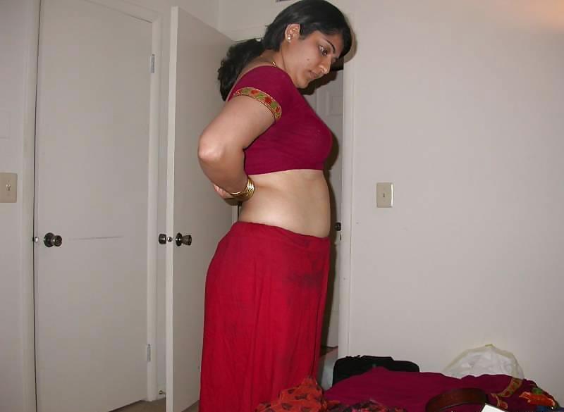 Fun With Gujju Red Sari Aunty  #6266763