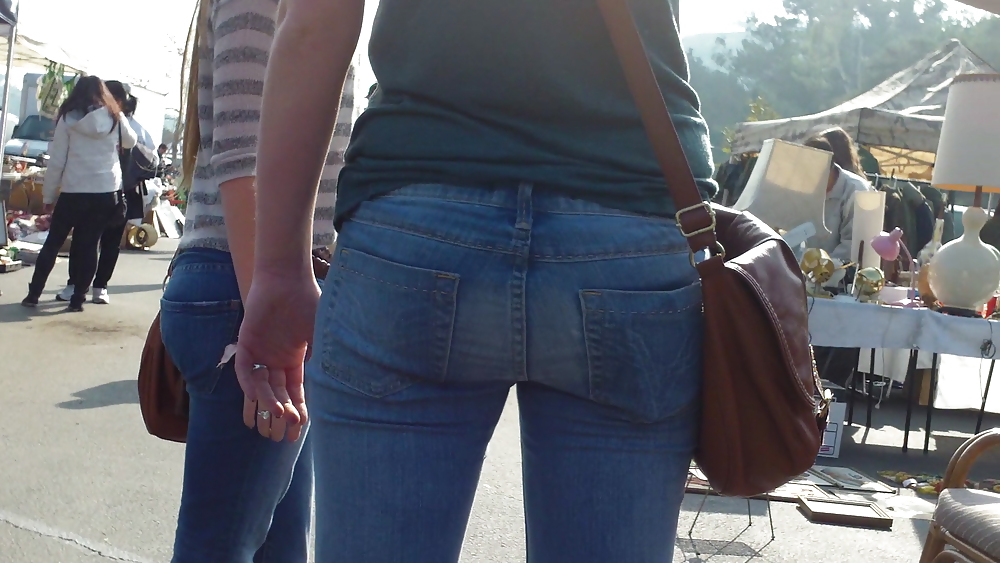 Nice teen ass & butts in sexy tight jeans #8687795