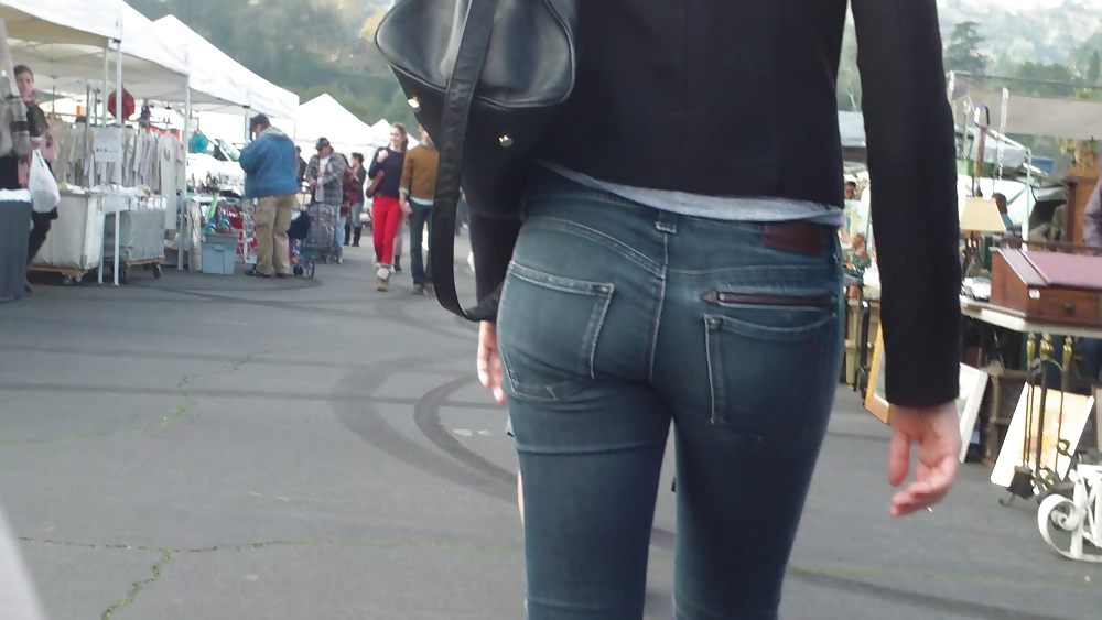 Nice teen ass & butts in sexy tight jeans #8688014