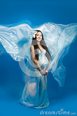 Pregnant Women In Satin #22194659