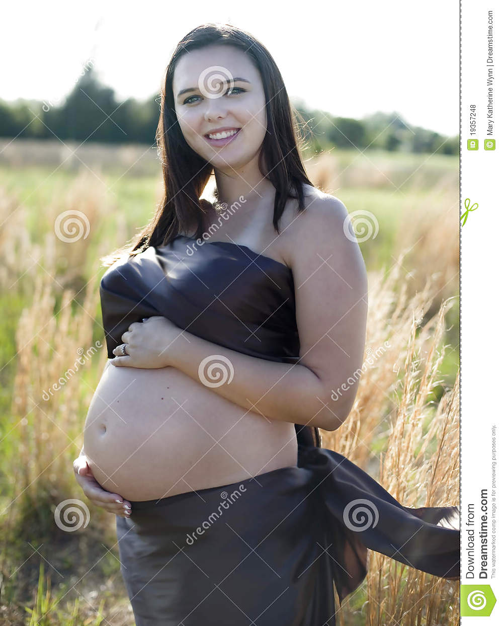 Pregnant Women In Satin #22194759