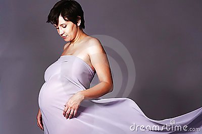 Pregnant Women In Satin #22194766