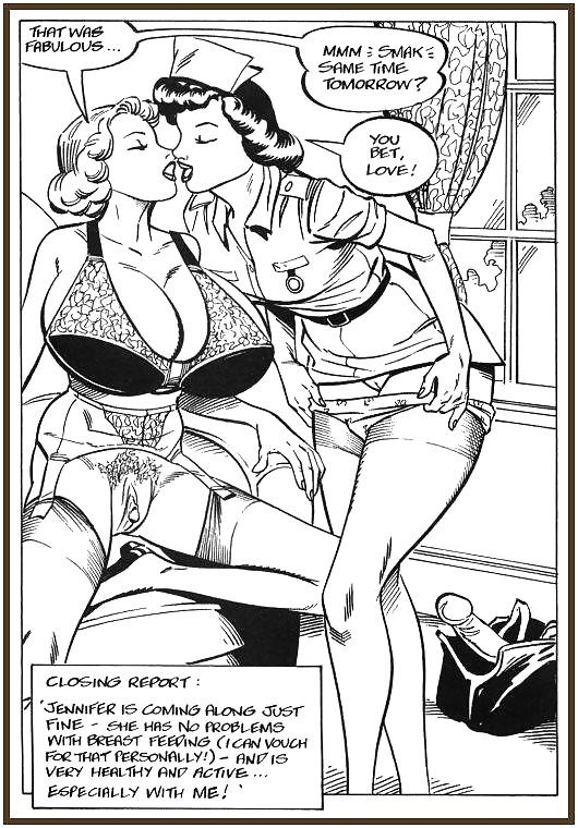 Vintage Erotische Drwaings Lesben 5 #17181432
