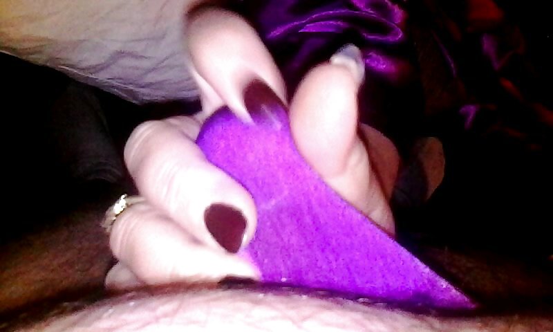 Purple panty play with wife #22712739
