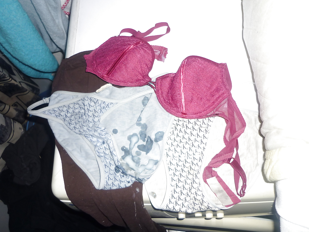 Cum on my Wife's bras and panties 7 #21072914
