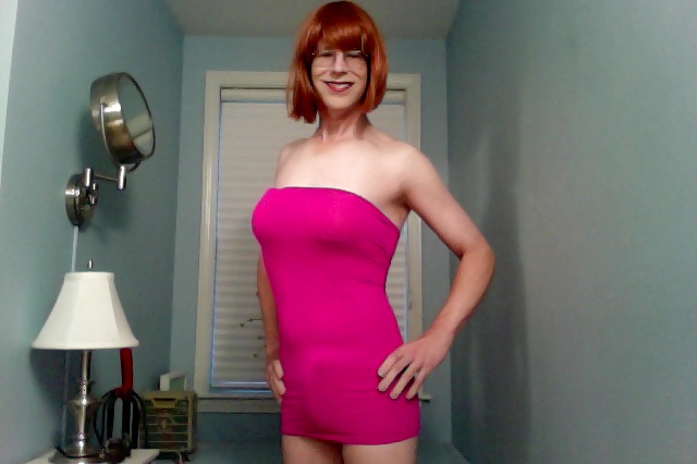 Pink Dress with big tits #16786668