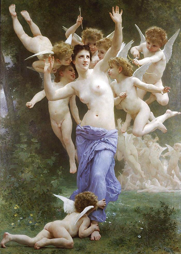 Painted Ero and Porn Art 7 - Adolphe-Willian Bouguereau #6503761
