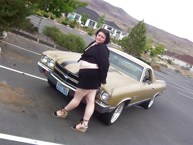 Plumper and her Hot Rod ElCamino #4775294
