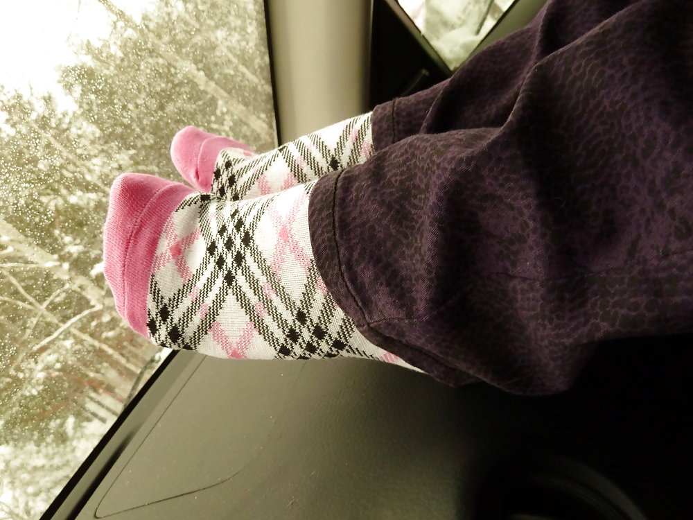 Babysitter socks in car #13169755