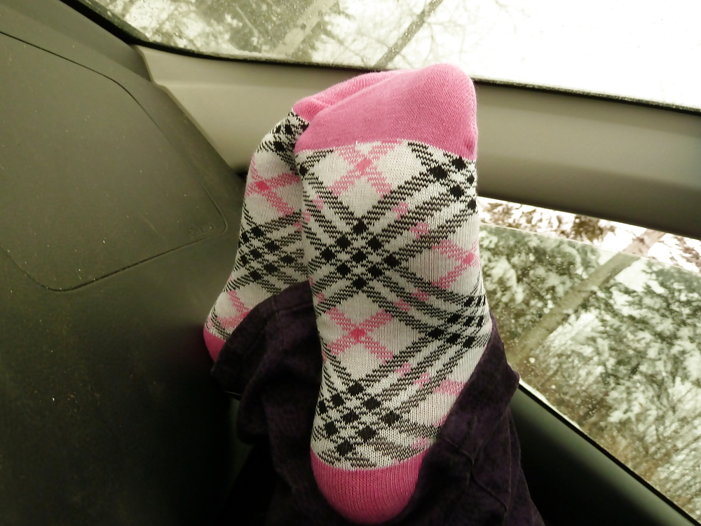 Babysitter socks in car #13169771