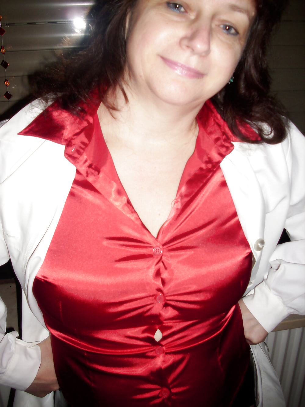 Satin-Bluse Spaß Mit DWT #22326051