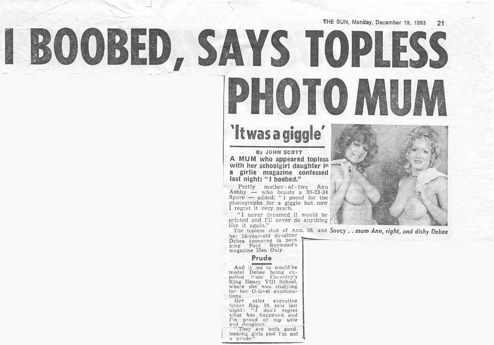 Debbe Ashby Stellt Oben Ohne Mit Ihrem Wirklichen Mutter #6757073