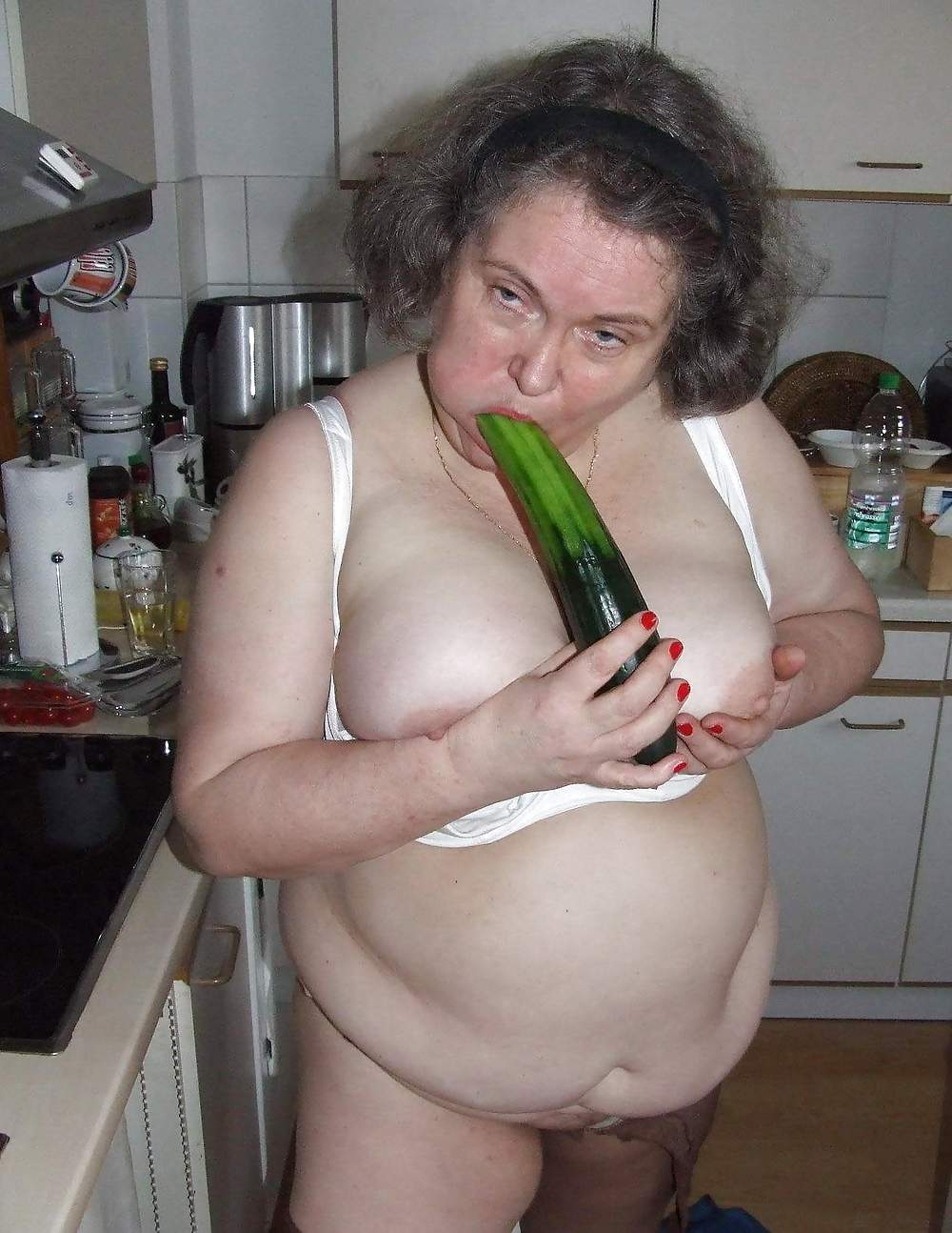 Granny with cucumber #4358297