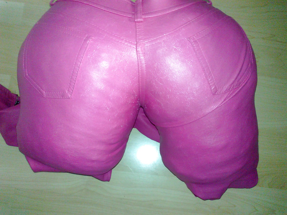 Sister's pink leather pants get fucked #18578317
