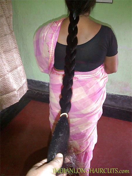 Indian Long Hair Auntys And Girls  #15278864