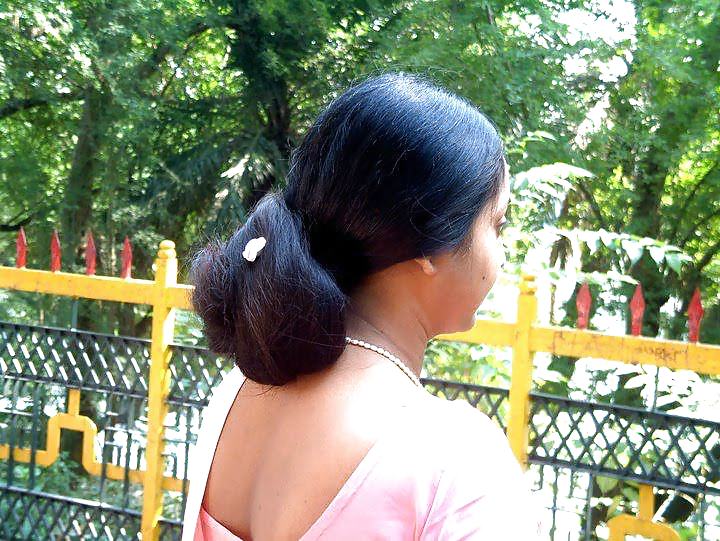 Indian Long Hair Auntys And Girls  #15278943