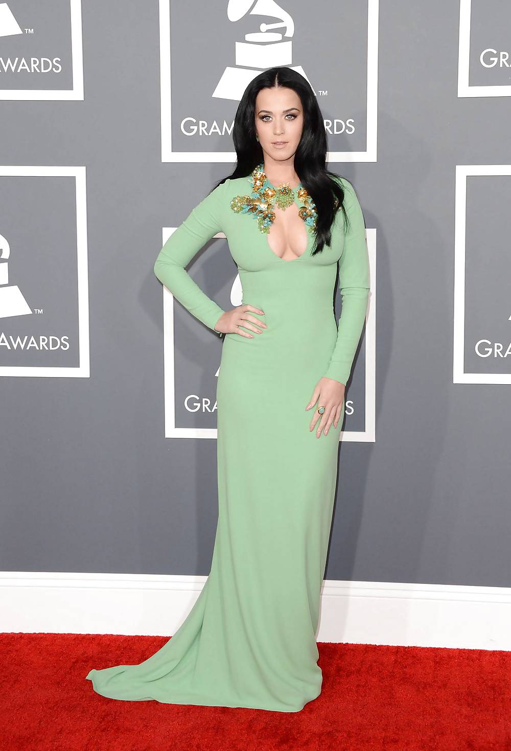 Katy Perry The Famous Green Dress #22134279