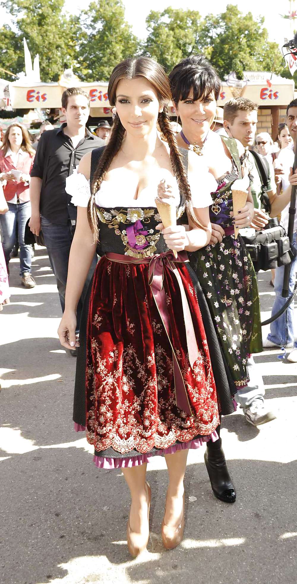 Kim Kardashian in a traditional dress for oktoberfest #3780318
