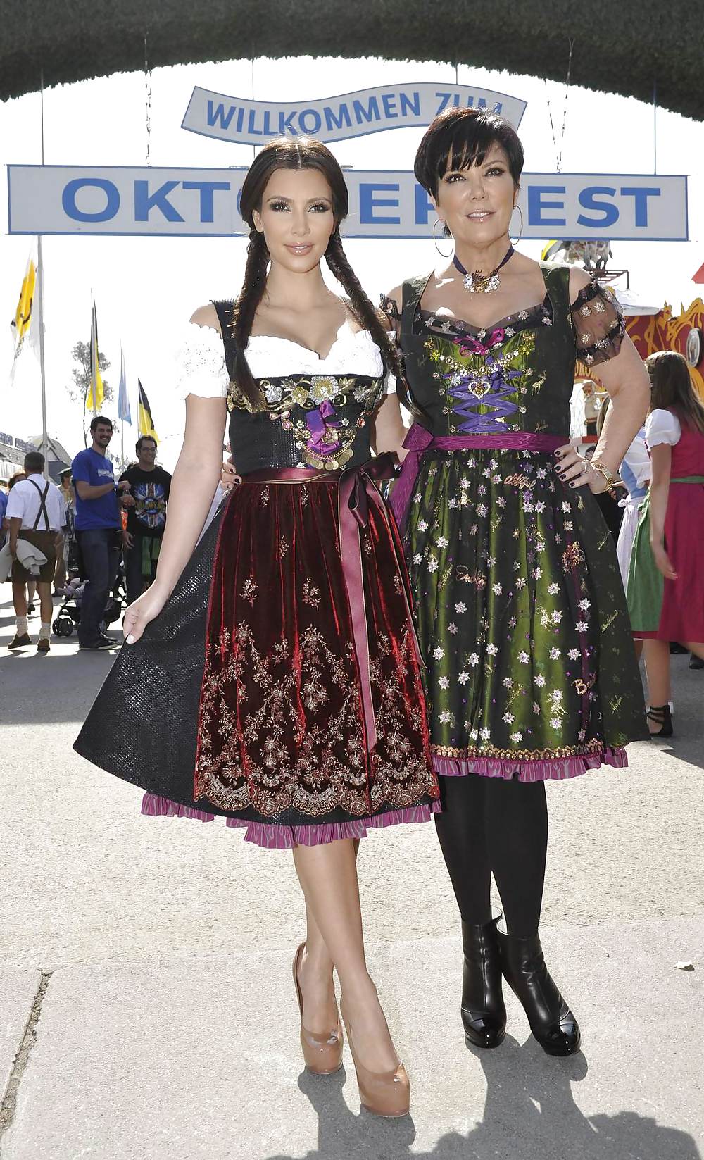 Kim Kardashian in a traditional dress for oktoberfest #3780338