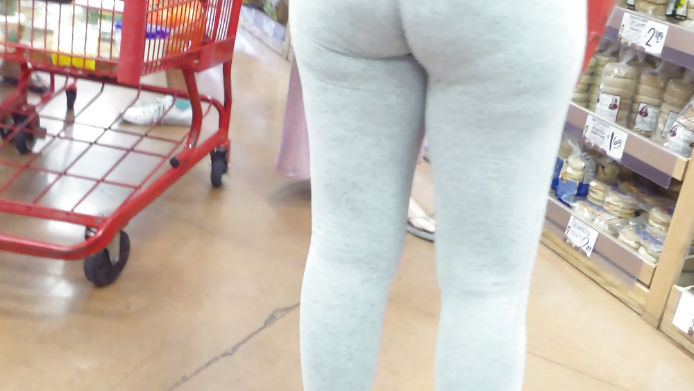 Sexy skinny teen butt & ass in spandex pants #8858826