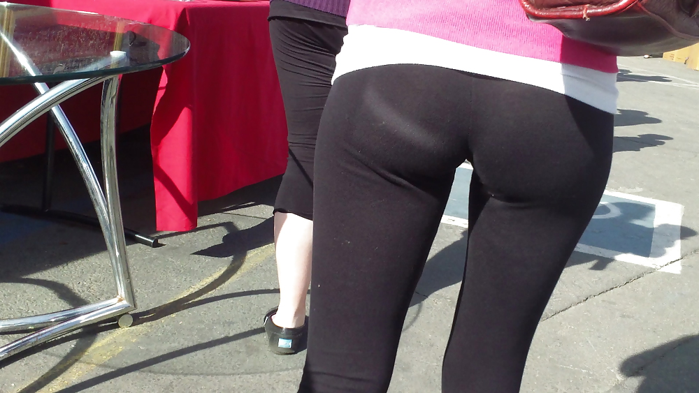 Sexy skinny teen butt & ass in spandex pants #8859016