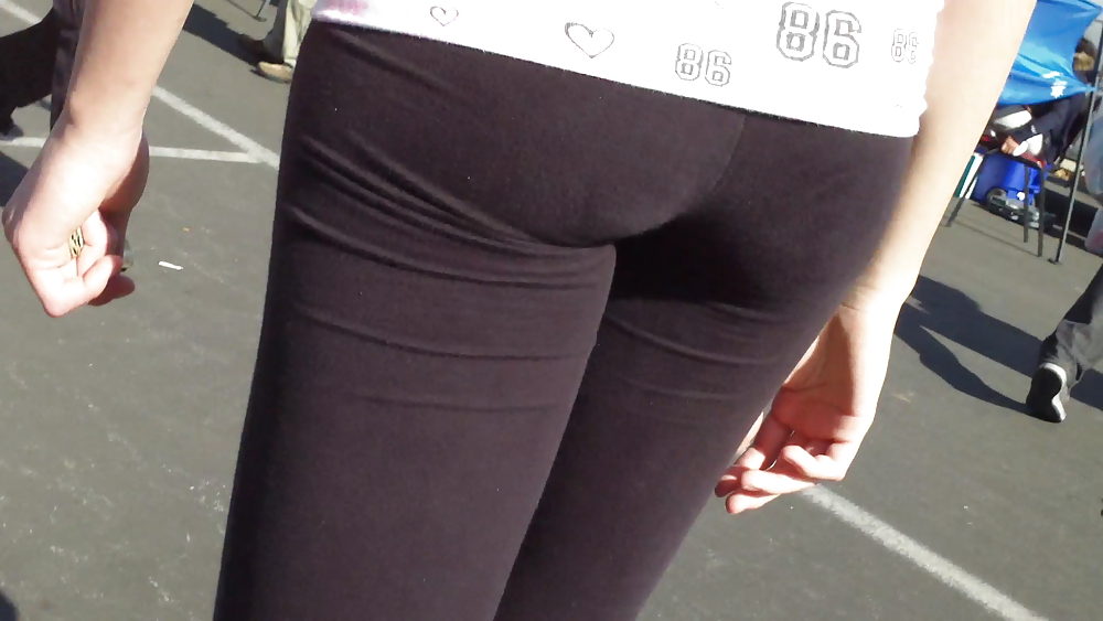Sexy skinny teen butt & ass in spandex pants #8859152