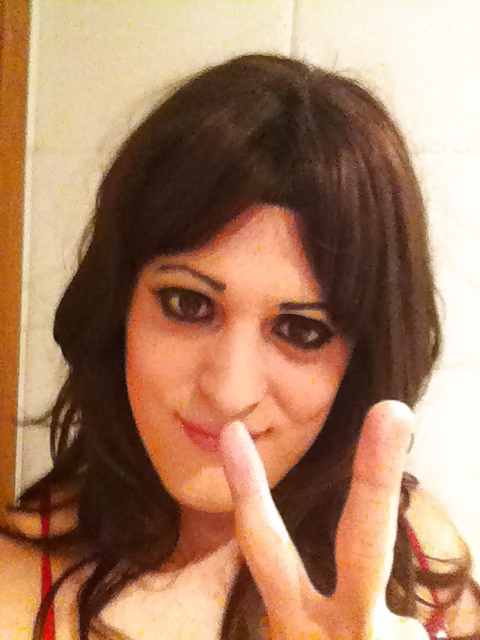 Close-up face with new make-up #18743137
