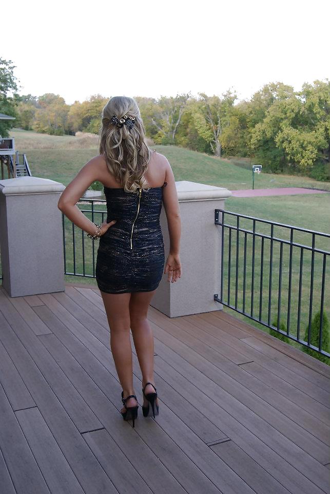 Perfect teen ass, bikini, skirt, heels #13323829