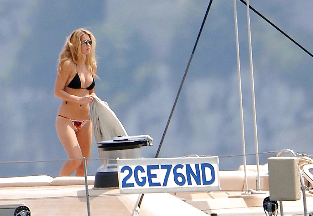 Bar Refaeli relaxes in a tiny bikini on a yacht in Cannes #3905269