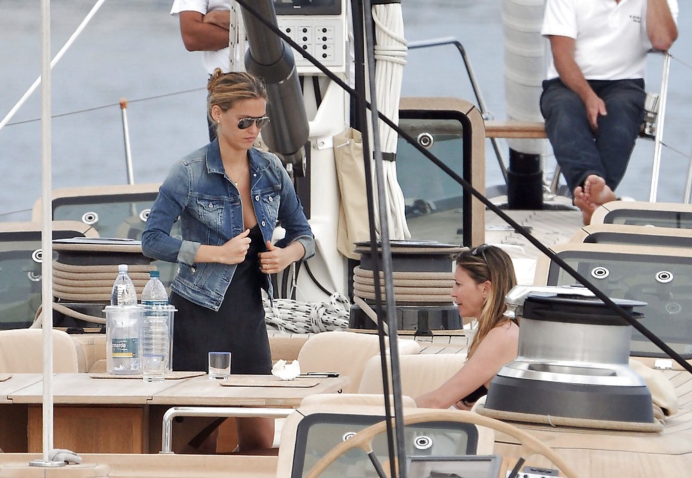 Bar Refaeli relaxes in a tiny bikini on a yacht in Cannes #3905290