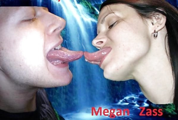 Megan zass long tongue kiss