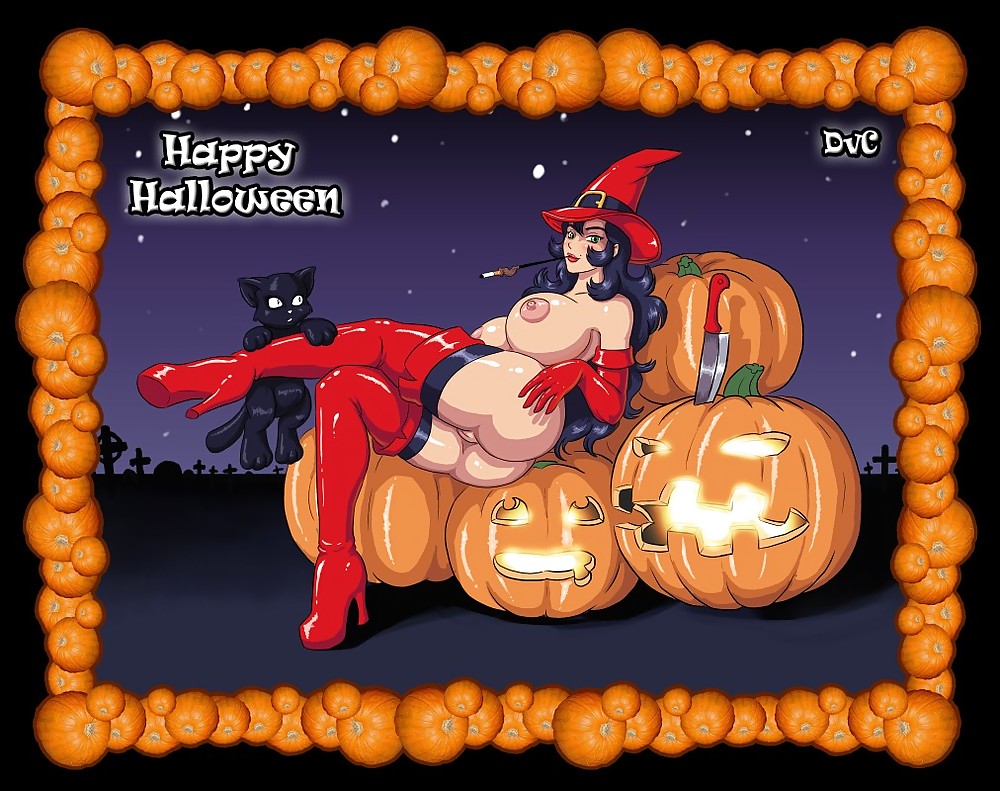 Arte sexy dei cartoni animati di halloween
 #1724384