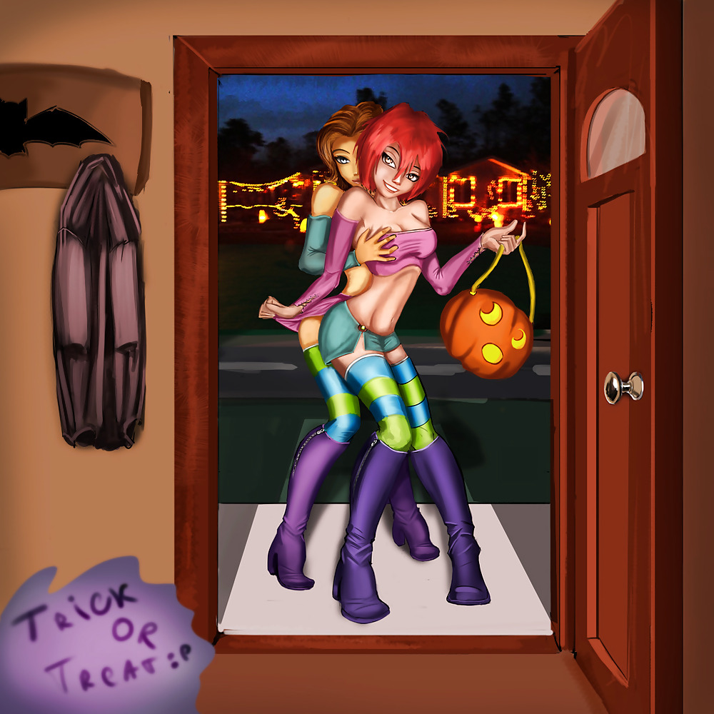 Sexy Halloween-Cartoonkunst #1724420
