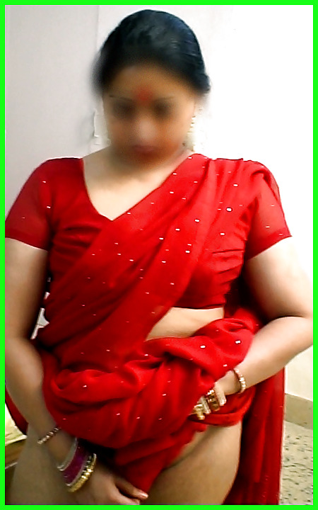 Indian wife exposed in red saree #2091958