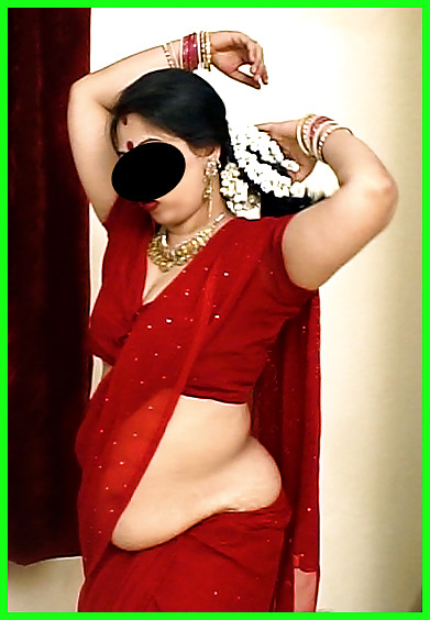 Indian wife exposed in red saree #2092007