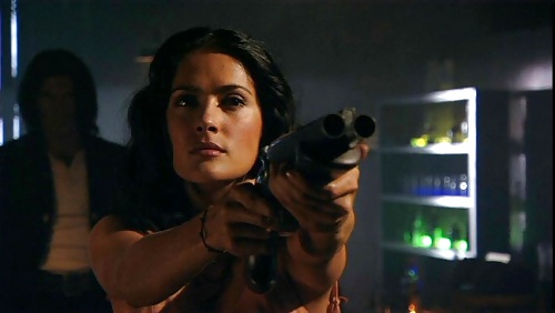 Salma Hayek with weapons. #3946138